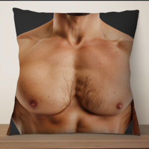 Подушка "Груди чоловіка прикол м'язи торс"