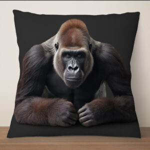 Подушка "Горила пазує милий мавпа погляд"