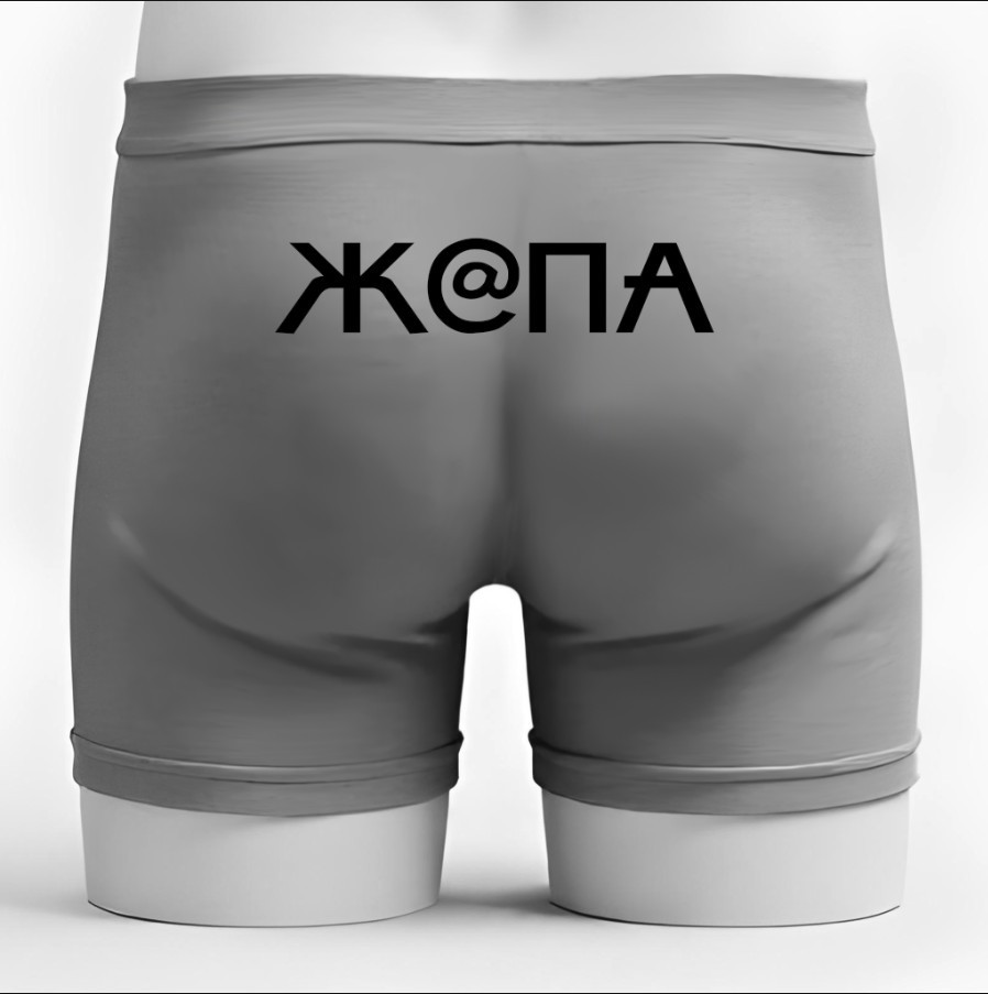 Чоловічі труси - боксери напис ж-па ВСІ Розміри Преміум тканина
