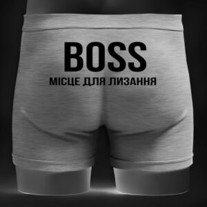 Чоловічі труси - боксери прикольні з надписами бос ВСІ Розміри Преміум тканина