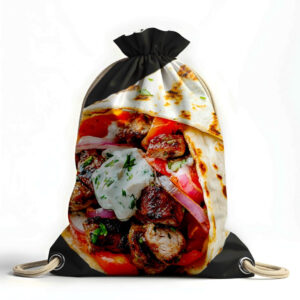 Рюкзак мішок "Шаурма текстура м'ясо смажене"