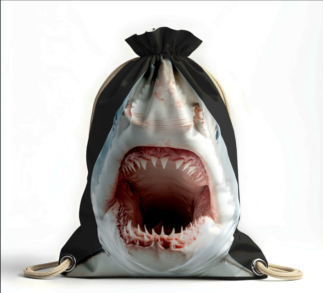 Рюкзак мішок "Акула хижак риба"