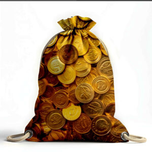 Рюкзак мішок "Золоті монети скарб"