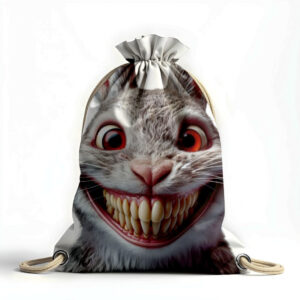 Рюкзак мішок "Заєць кролик скажений прикольний Big animal face 1"