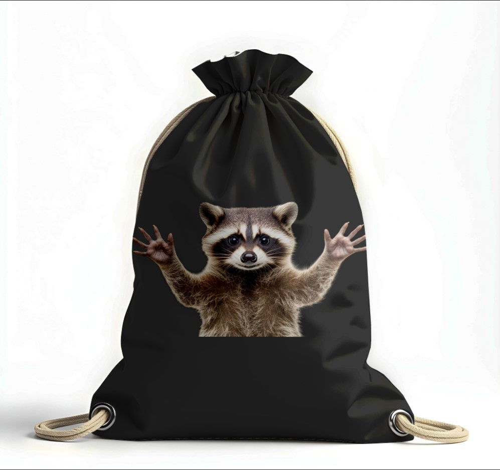 Рюкзак мішок "Єнот обійми"