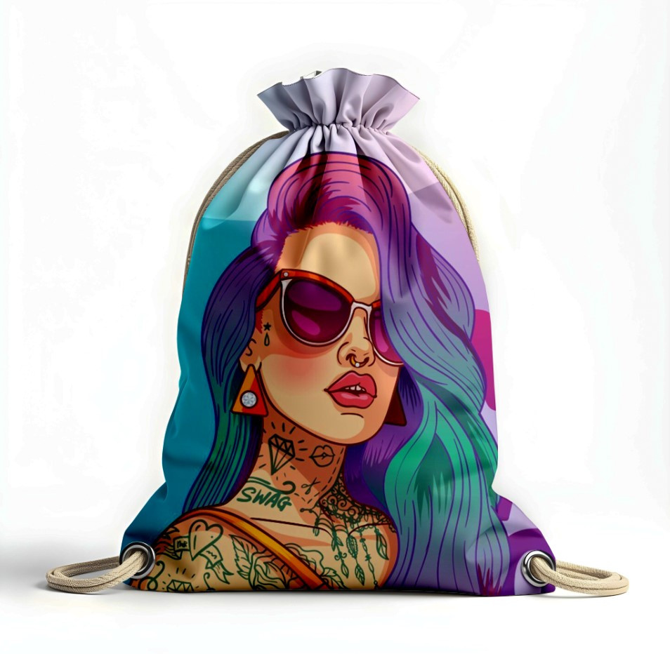 Рюкзак мішок "Дівчина тату поп арт"