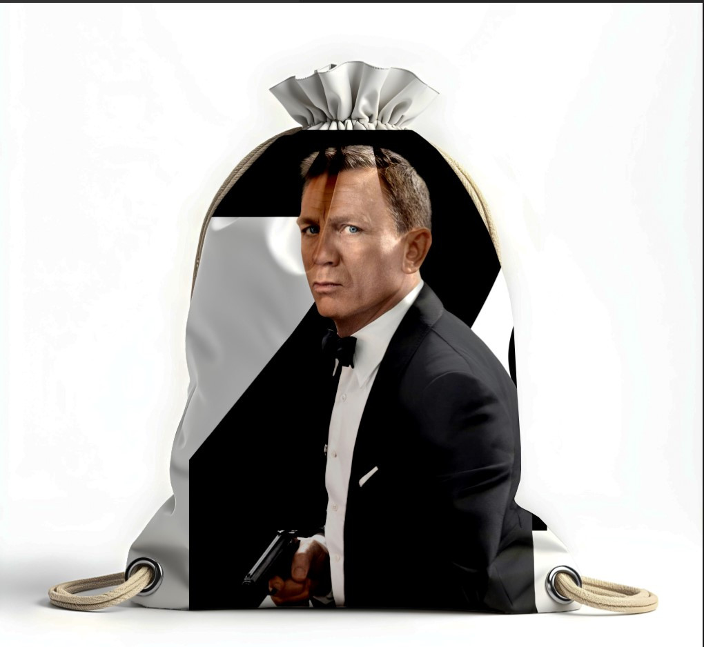 Рюкзак мішок "Даніел Крейг актор Джеймс Бонд 2"