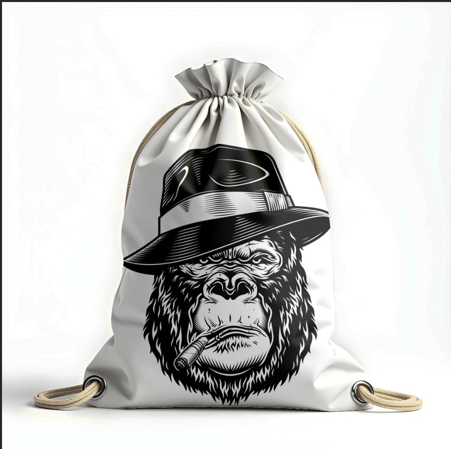Рюкзак мішок "Горила голова капелюх сигара погляд"