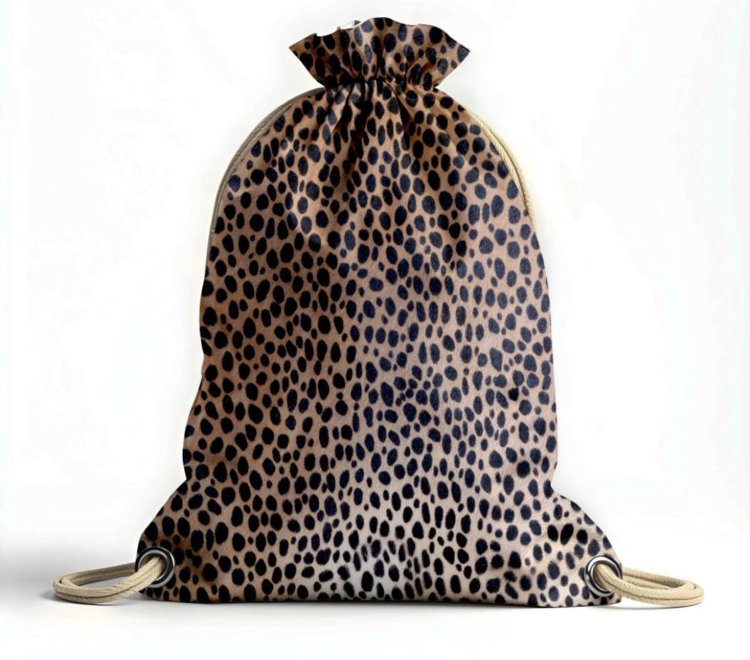 Рюкзак мішок "Вовна хутро шкіра тварин волося текстура леопард"