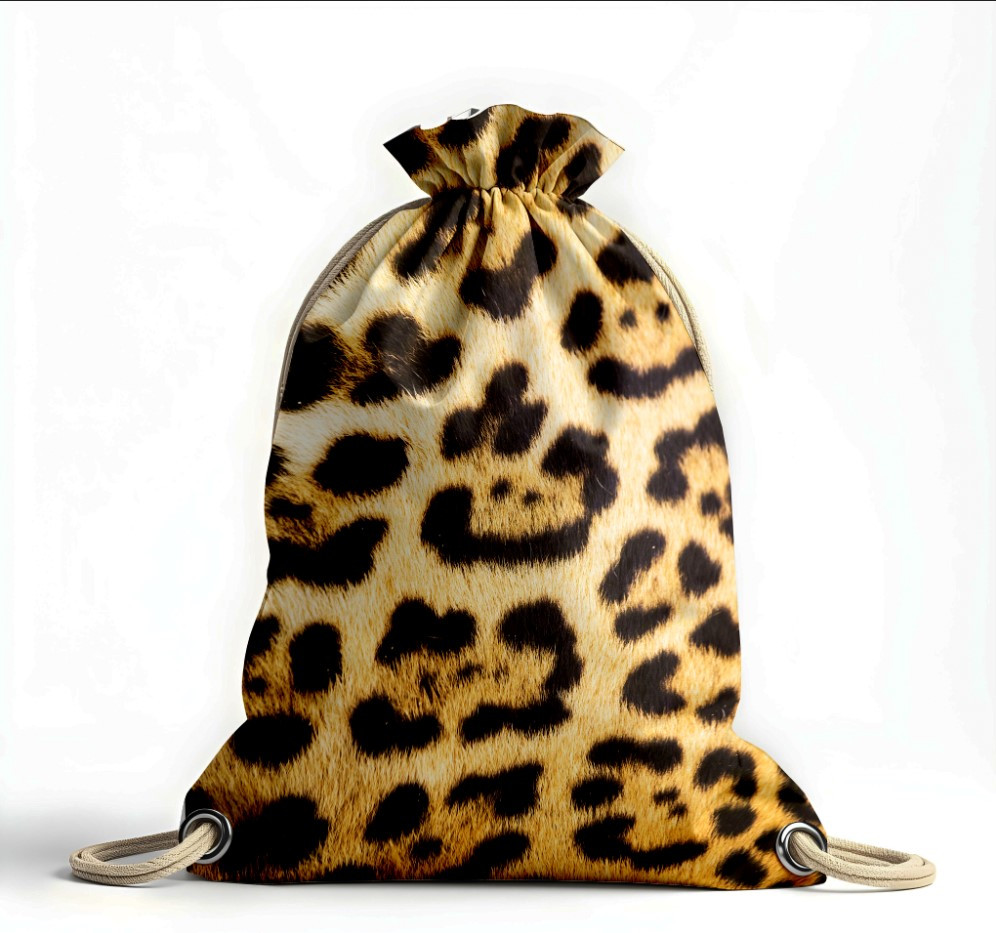 Рюкзак мішок "Вовна хутро шкіра тварин волося леопард"