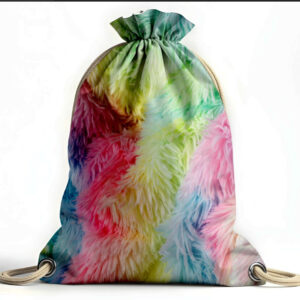 Рюкзак мішок "Вовна хутро шкіра тварин волося кольорове"