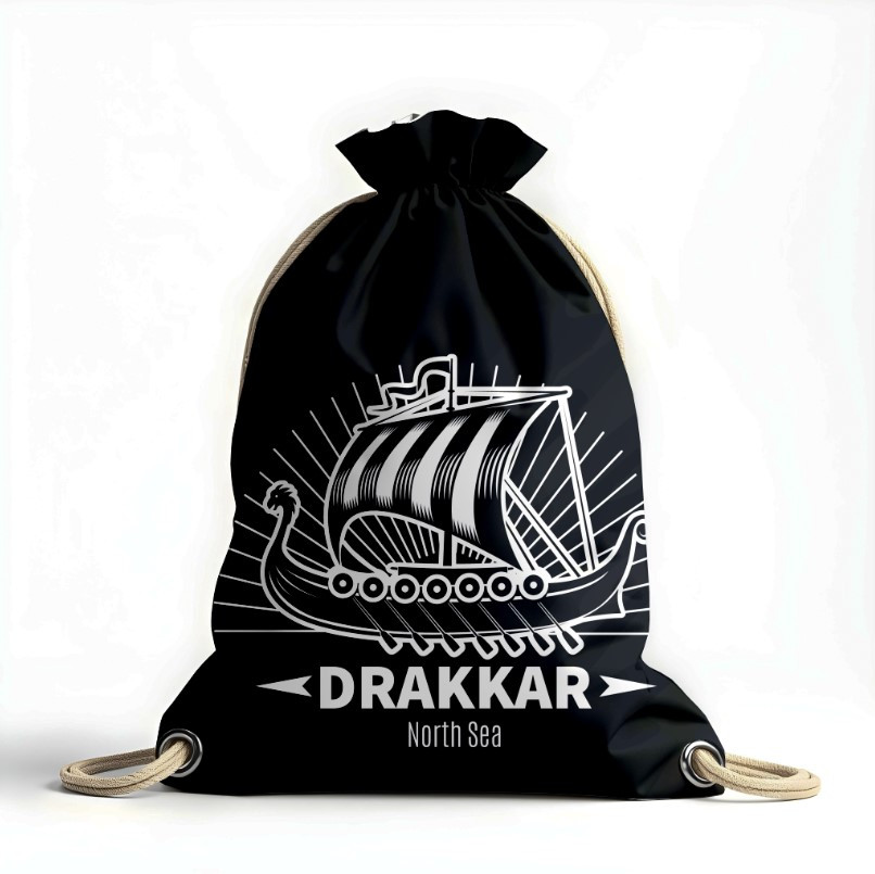 Рюкзак мішок "Вікінг арт дракар корабель"