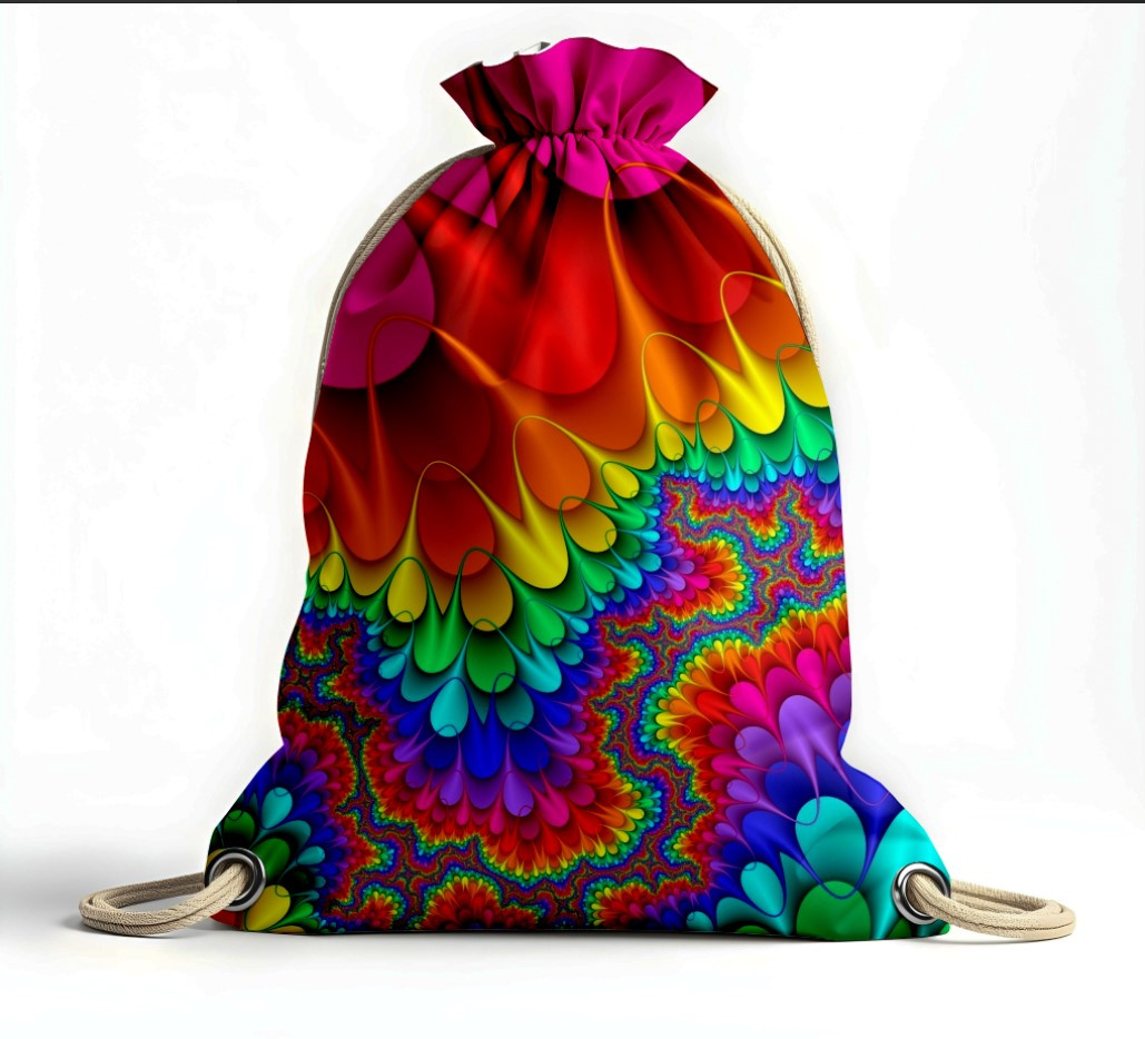 Рюкзак мішок "Веселка фарби розмиття візерунки"