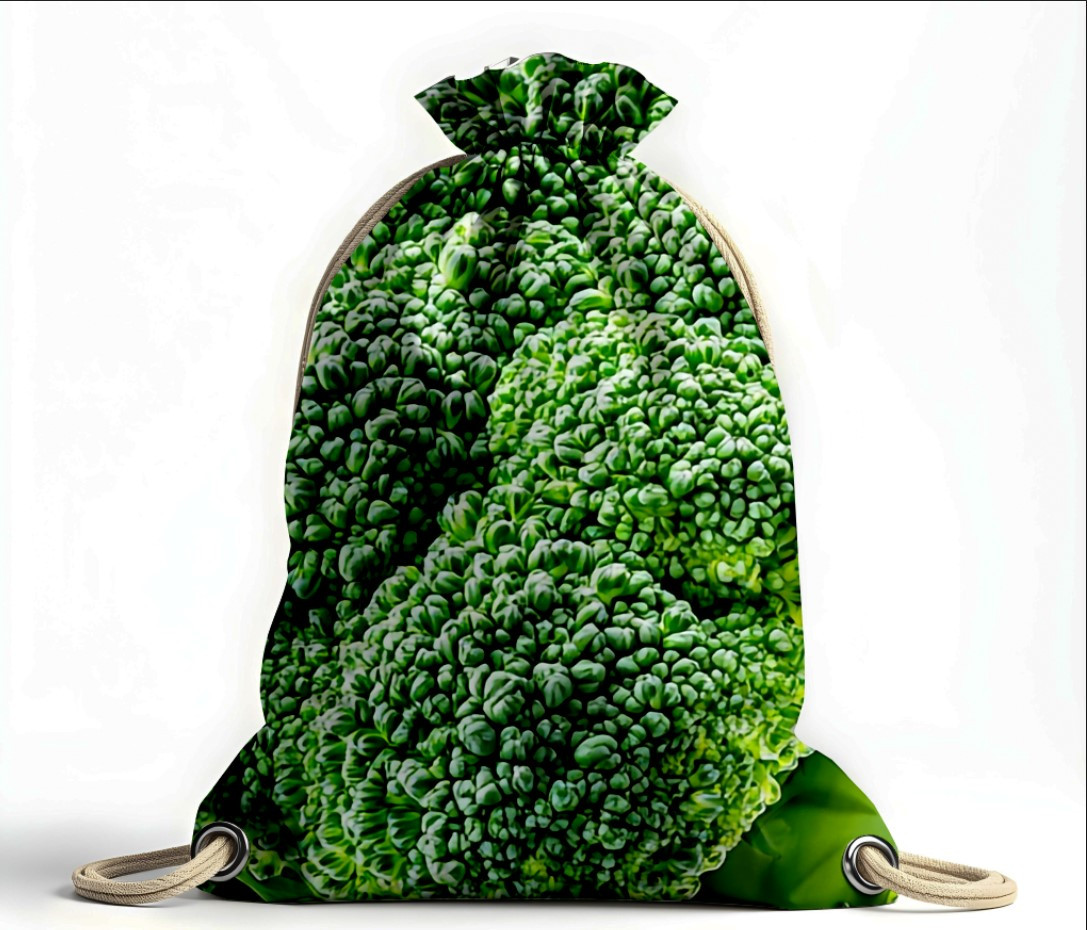 Рюкзак мішок "Броколі текстура веган овочі"