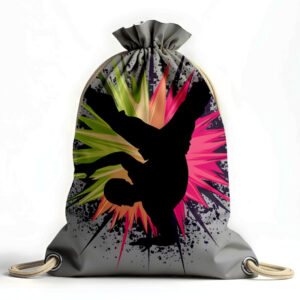 Рюкзак мішок "Брейк данс графіті арт танці малюнок силует"