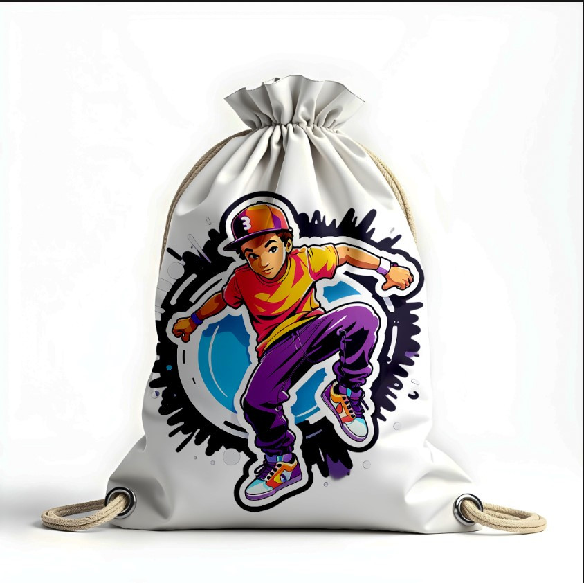 Рюкзак мішок "Брейк данс графіті арт танці малюнок"
