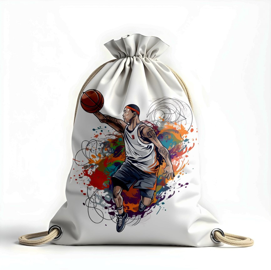 Рюкзак мішок "Баскетбол гравець арт бризки фарб"