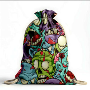 Рюкзак мішок "Арт зомбі малюнок Хелловін"