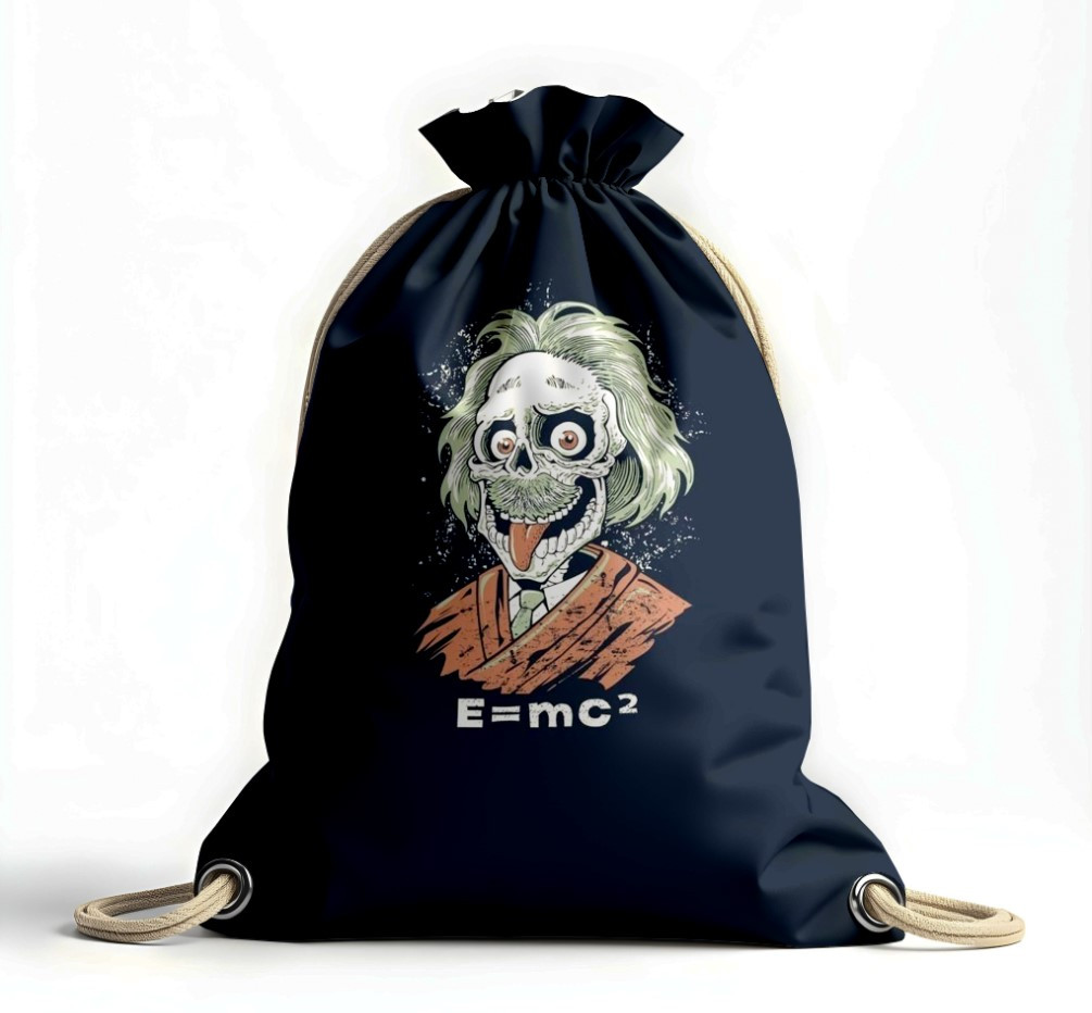 Рюкзак мішок "Альберт Ейнштейн зомбі череп формула"