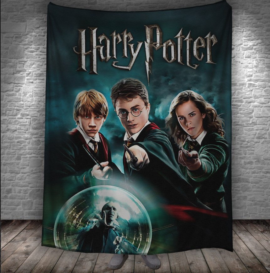 Плед з 3D принтом-Гаррі Поттер Магія 150х200 см.