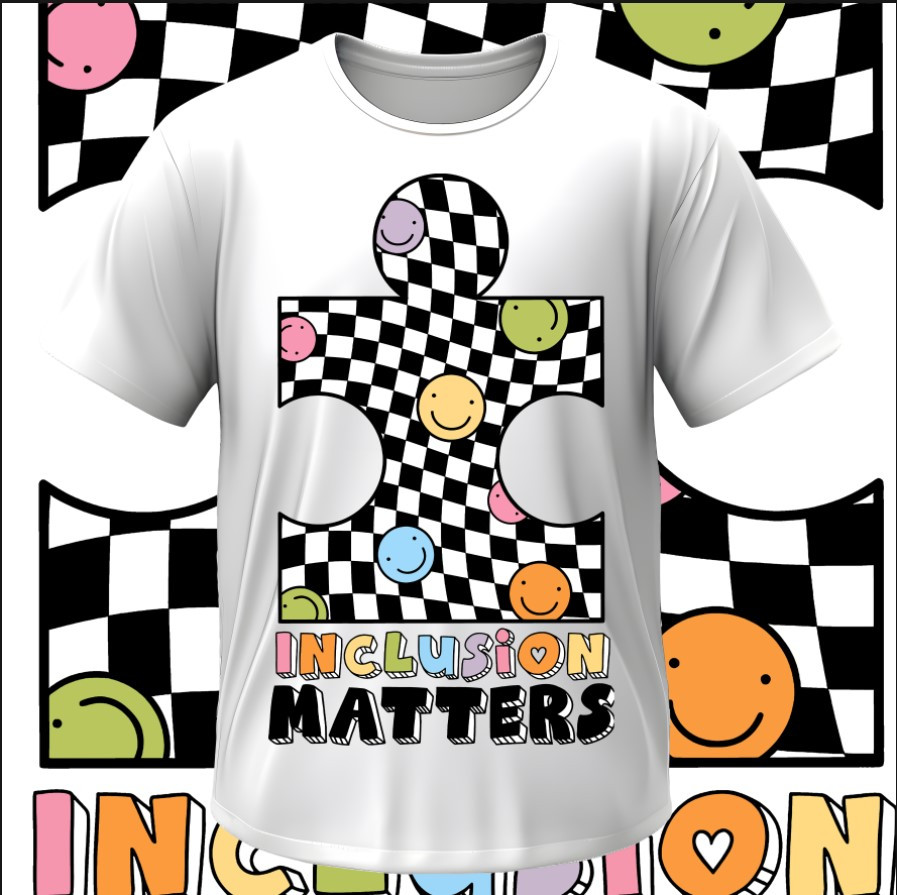 Футболка "Аутизм аутист пазли напис лого арт 2" ВСІ Розміри Преміум тканина