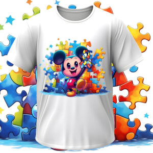 Футболка "Аутизм аутист пазли Міккі Маус 8" ВСІ Розміри Преміум тканина