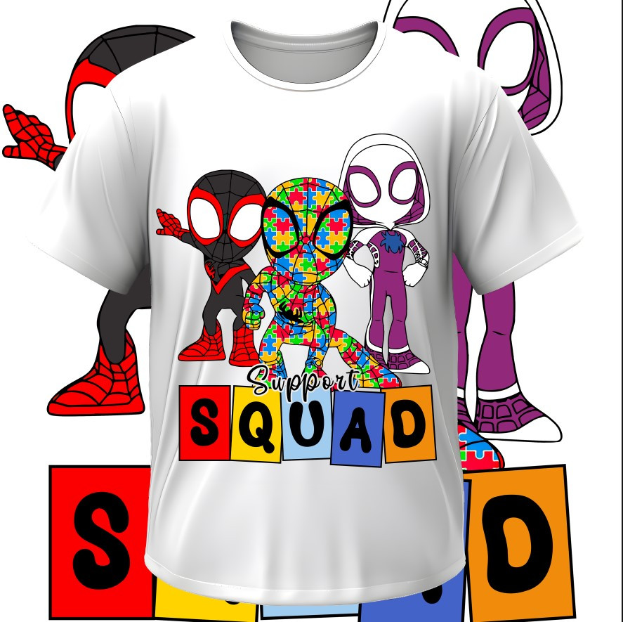 Футболка "Аутизм аутист пазли Людина Павук Спайдермен 2" ВСІ Розміри Преміум тканина