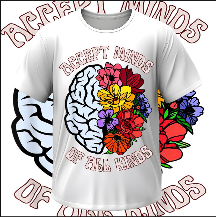 Футболка "Аутизм аутист пазли квіти арт" ВСІ Розміри Преміум тканина