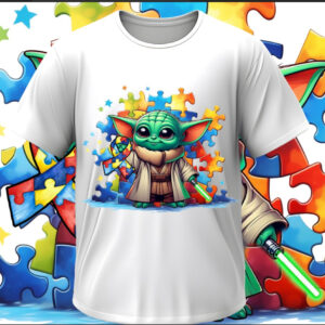 Футболка "Аутизм аутист пазли Йода 1" ВСІ Розміри Преміум тканина