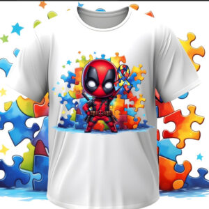 Футболка "Аутизм аутист пазли Дедпул" ВСІ Розміри Преміум тканина