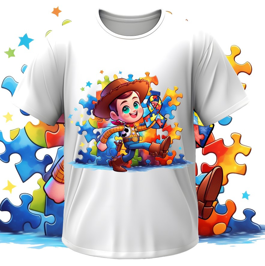 Футболка "Аутизм аутист пазли Вуді Історія іграшок 1" ВСІ Розміри Преміум тканина