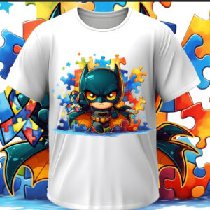 Футболка "Аутизм аутист пазли Бетмен" ВСІ Розміри Преміум тканина