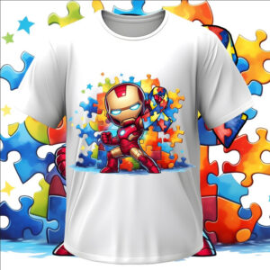 Футболка "Аутизм аутист пазли Айронмен Залізна людина" ВСІ Розміри Преміум тканина