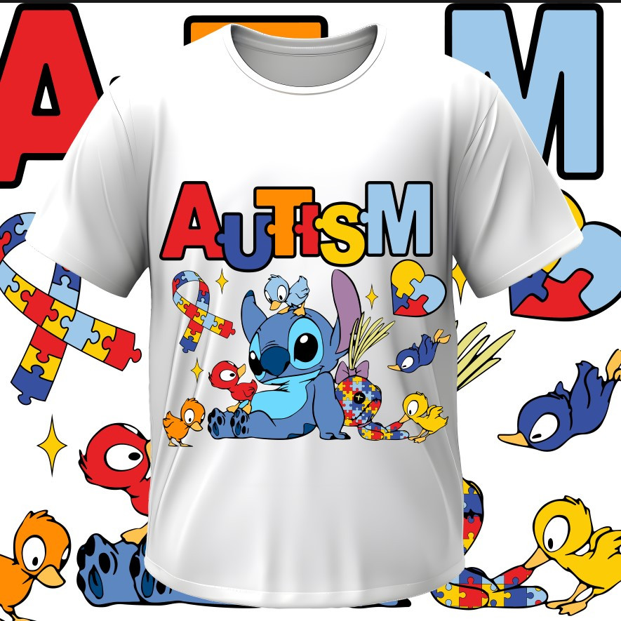 Футболка "Аутизм аутист Ліло і Стіч пазли качки" ВСІ Розміри Преміум тканина