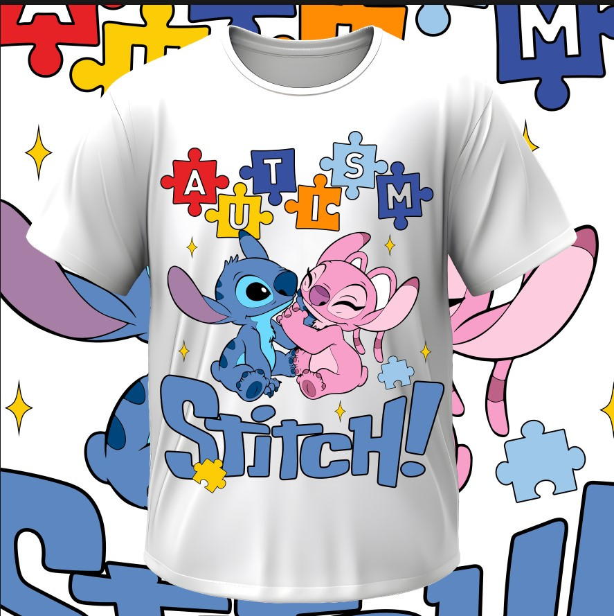 Футболка "Аутизм аутист Ліло і Стіч пазли 4" ВСІ Розміри Преміум тканина