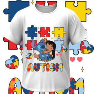 Футболка "Аутизм аутист Ліло і Стіч пазли 1" ВСІ Розміри Преміум тканина