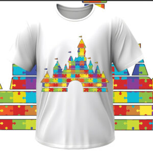 Футболка "Аутизм аутист замок казковий пазли" ВСІ Розміри Преміум тканина