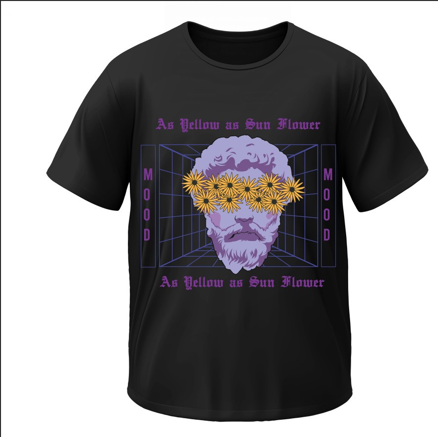 Футболка "Антична скульптура арт соняшники" ВСІ Розміри Преміум тканина