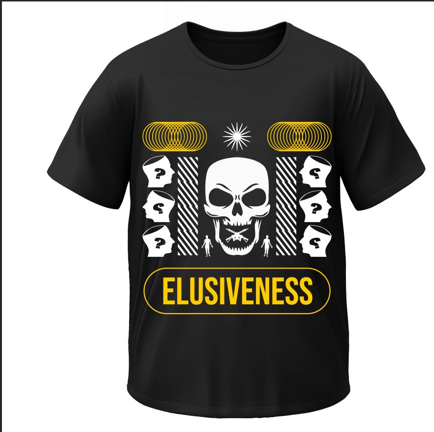 Футболка "Elusiveness череп арт" ВСІ Розміри Преміум тканина