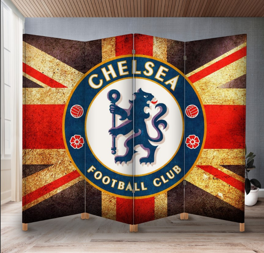 Декоративний екран ширма з принтом "Челсі футбол клуб команда"