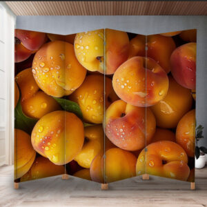 Декоративний екран ширма з принтом "Фрукт персики"