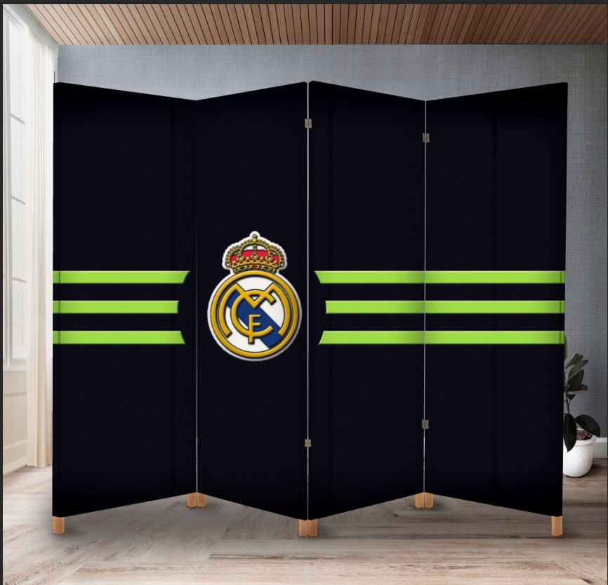 Декоративний екран ширма з принтом "Реал емблема лого футбол клуб команда"