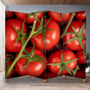 Декоративний екран ширма з принтом "Помідори овочі"