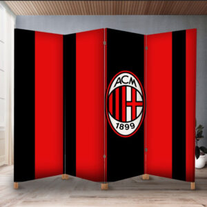 Декоративний екран ширма з принтом "Мілан емблема лого футбол клуб команда"