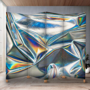 Декоративний екран ширма з принтом "Метал фольга текстура"