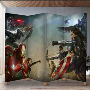 Декоративний екран ширма з принтом "Месники марвел битва"