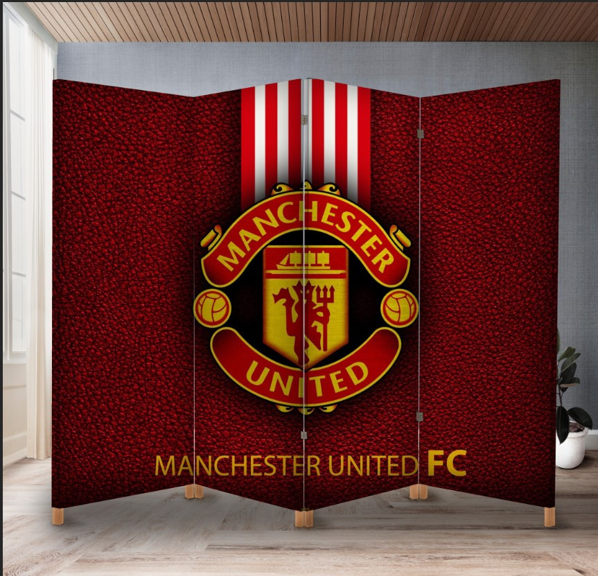 Декоративний екран ширма з принтом "Манчестер юнайтед емблема лого футбол клуб команда"