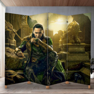 Декоративний екран ширма з принтом "Локі марвел"