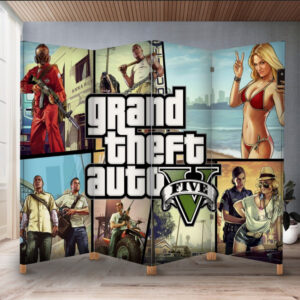 Декоративний екран ширма з принтом "ГТА 5 гра"