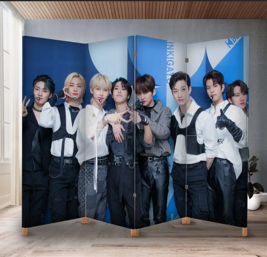 Декоративний екран ширма з принтом "Stray Kids страй кідс гурт група музика"
